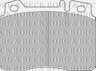 BORG & BECK bbp1587 -  Комплект тормозных колодок, дисковый тормоз